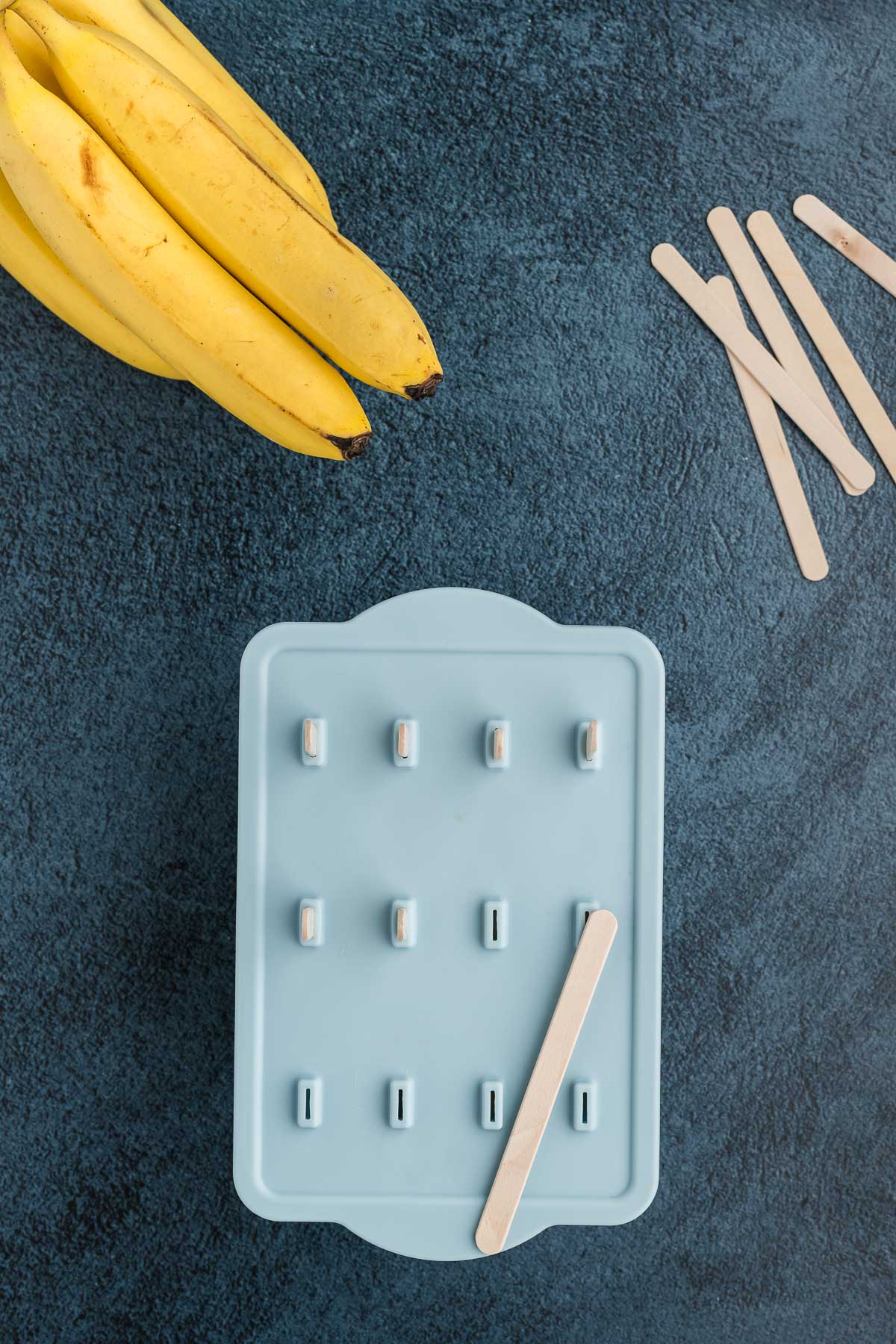 banana popsicle molds with popsicle sticks
